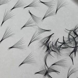 Super Black Mink Pre-made fans i boks 12D (500 fans)